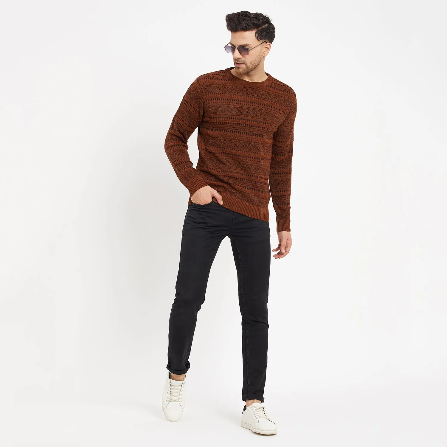 Duke Stardust Men Full Sleeve Round Neck Sweater (SDS2023)