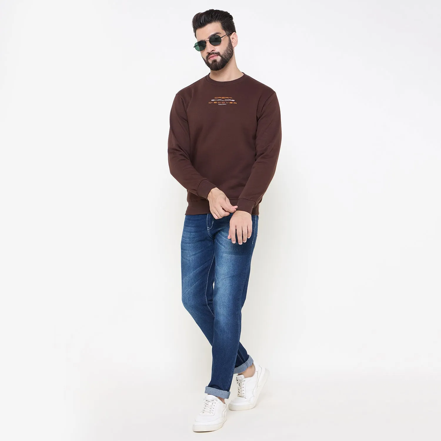 Duke Stardust Men Solid Sweatshirt (LF6451)