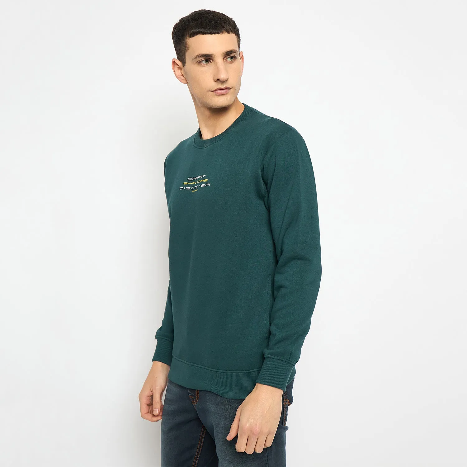 Duke Stardust Men Solid Sweatshirt (LF6451)