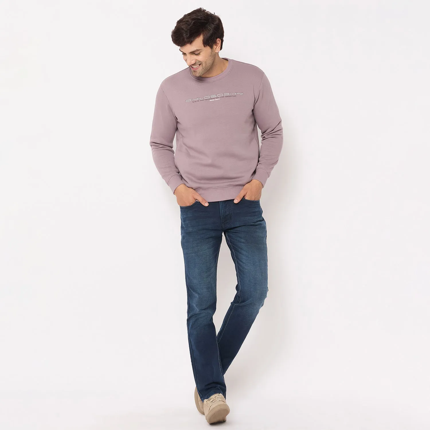 Duke Stardust Men Solid Sweatshirt (LF6451)