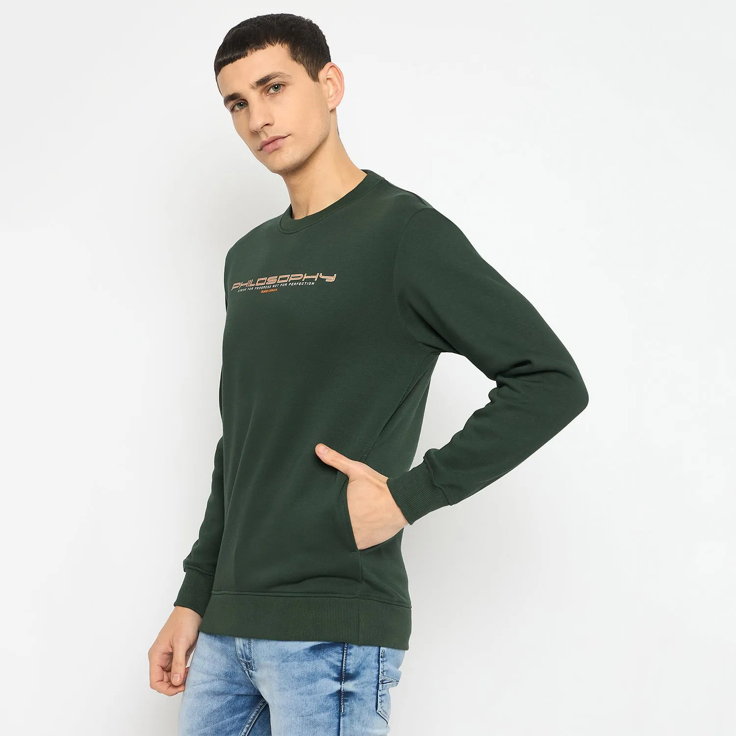 Duke Stardust Men Solid Sweatshirt (LF6451)