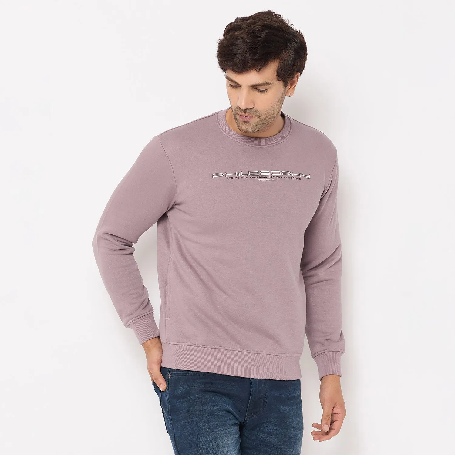 Duke Stardust Men Solid Sweatshirt (LF6451)