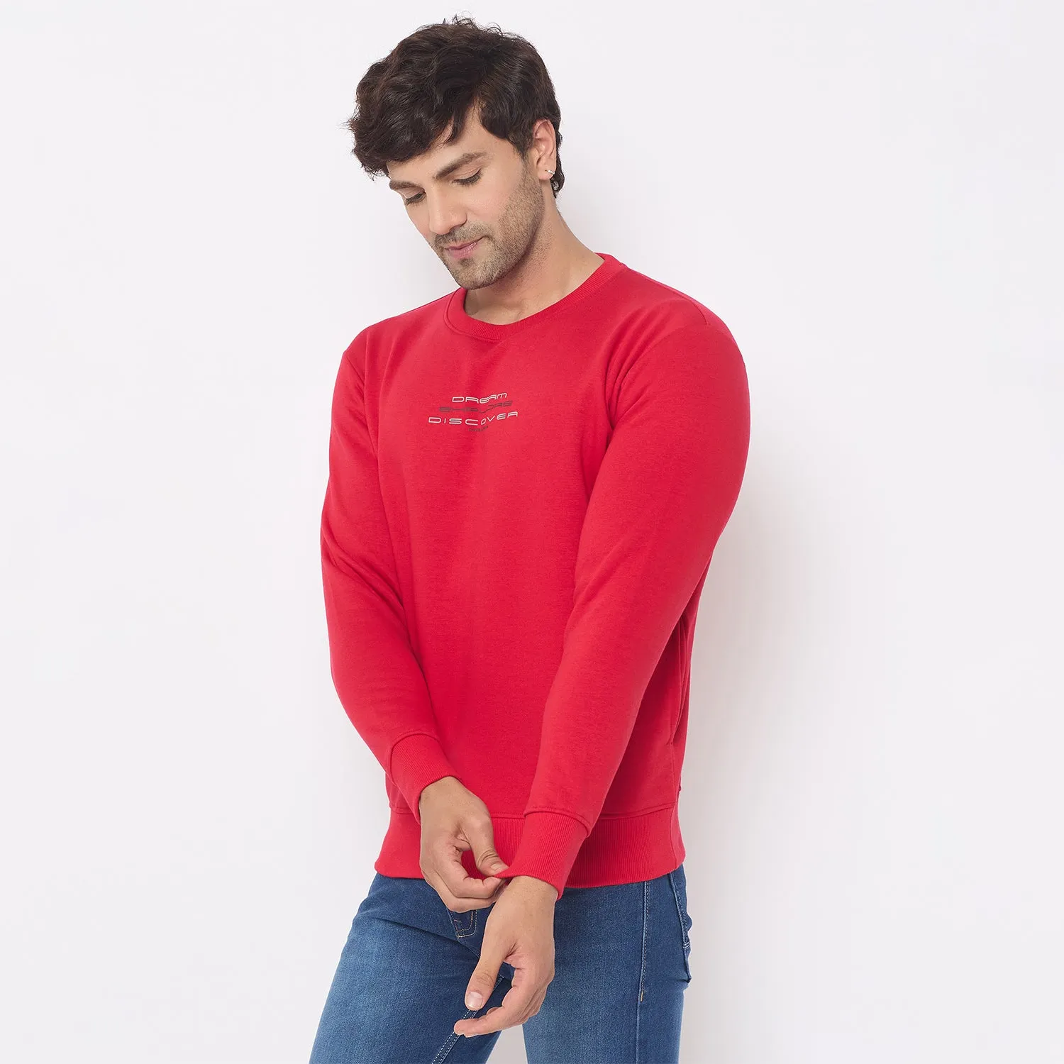 Duke Stardust Men Solid Sweatshirt (LF6451)