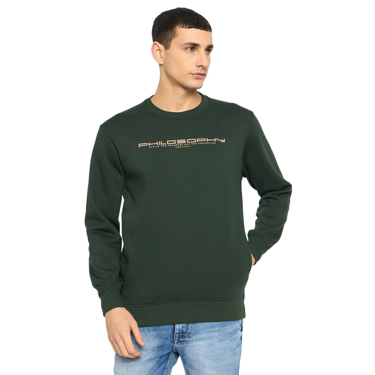 Duke Stardust Men Solid Sweatshirt (LF6451)