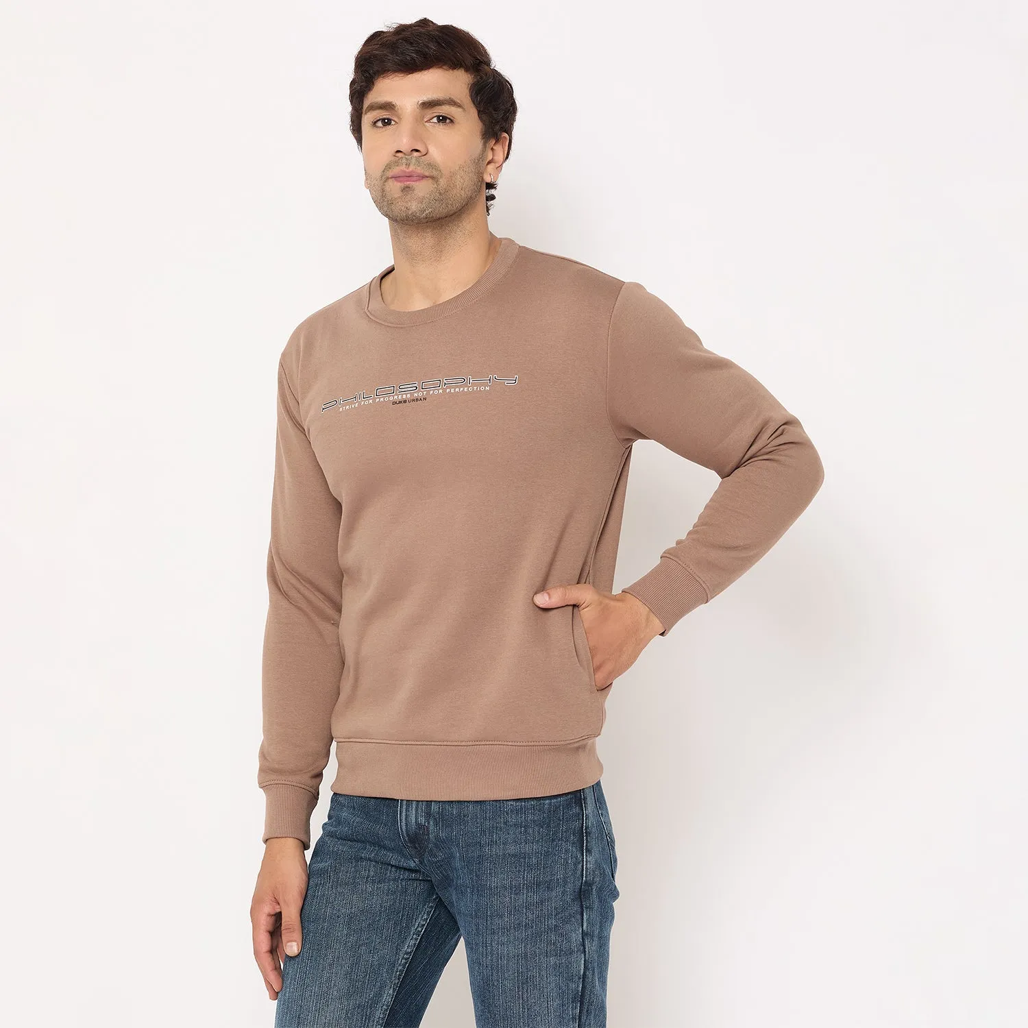 Duke Stardust Men Solid Sweatshirt (LF6451)