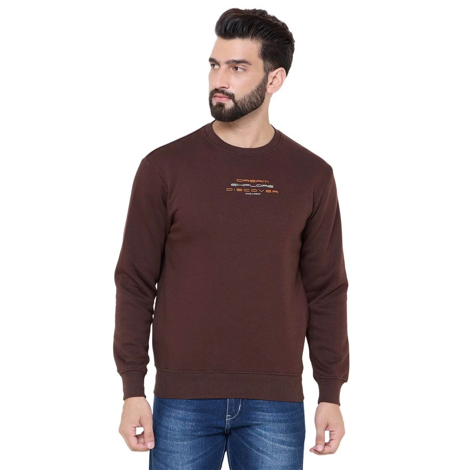 Duke Stardust Men Solid Sweatshirt (LF6451)