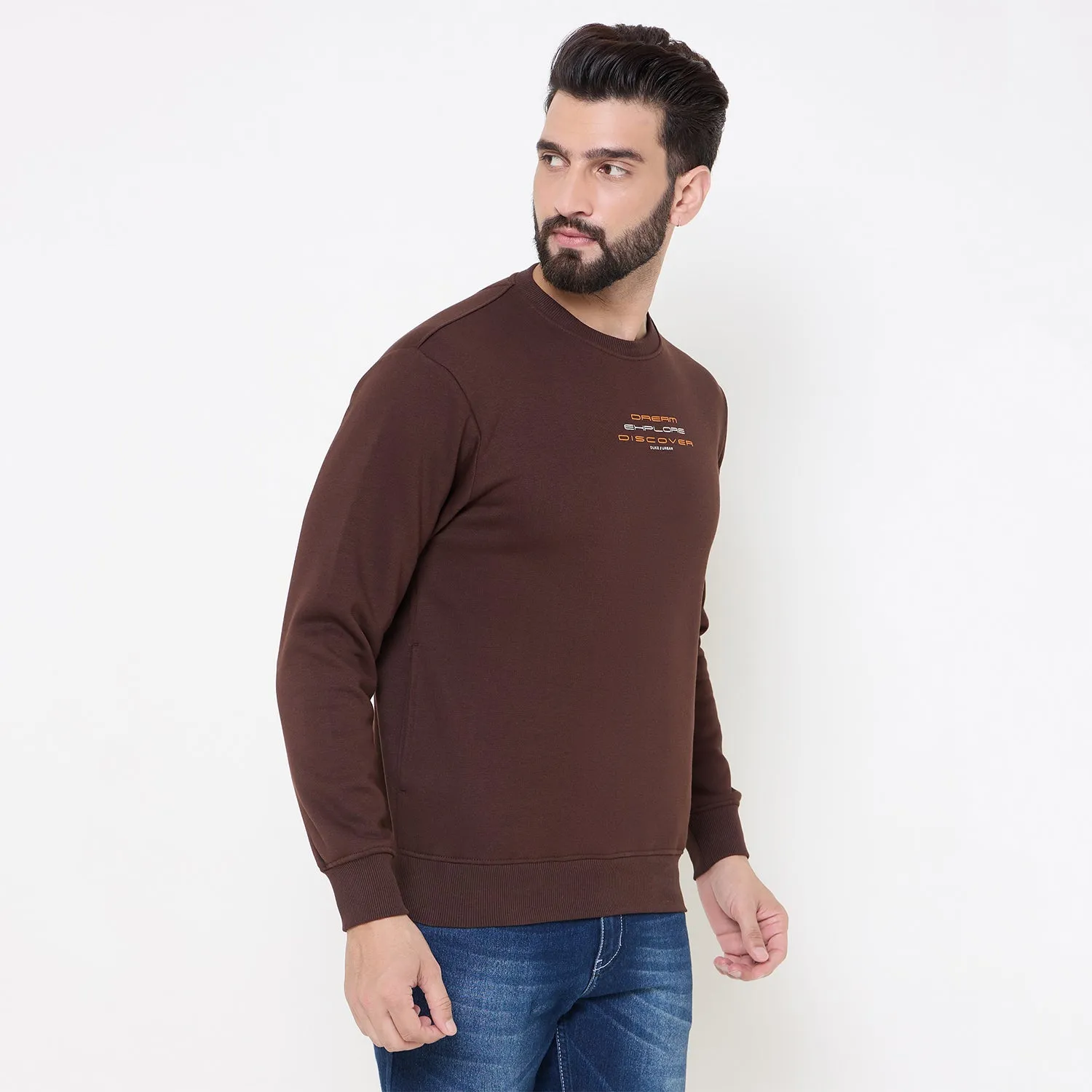 Duke Stardust Men Solid Sweatshirt (LF6451)