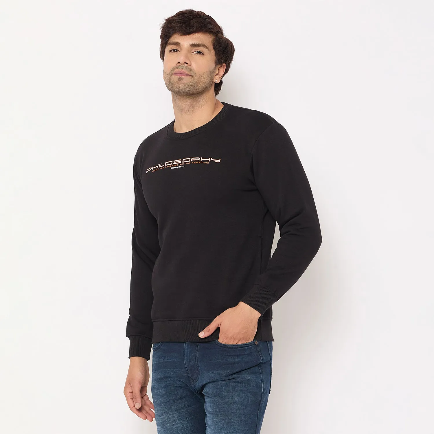 Duke Stardust Men Solid Sweatshirt (LF6451)