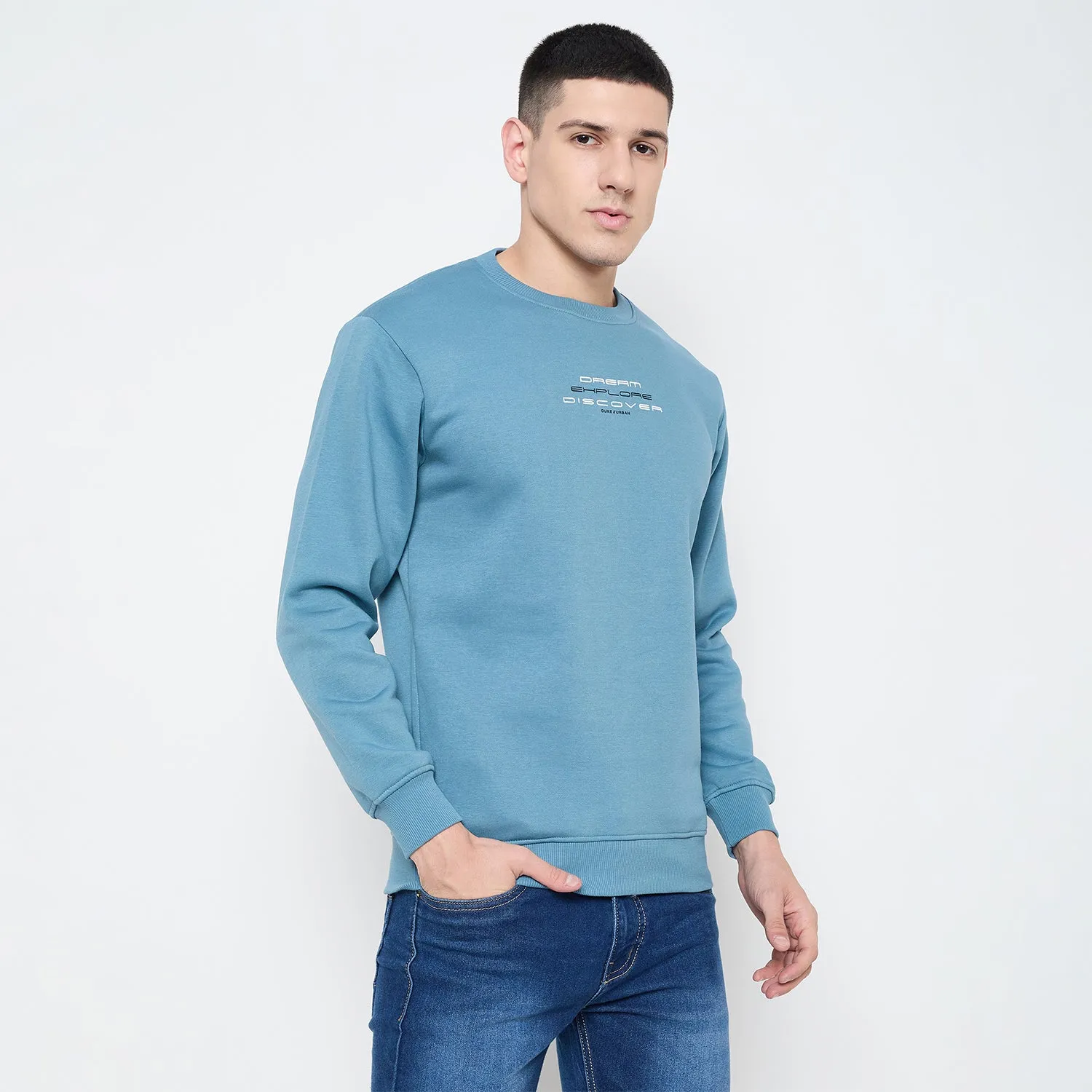 Duke Stardust Men Solid Sweatshirt (LF6451)