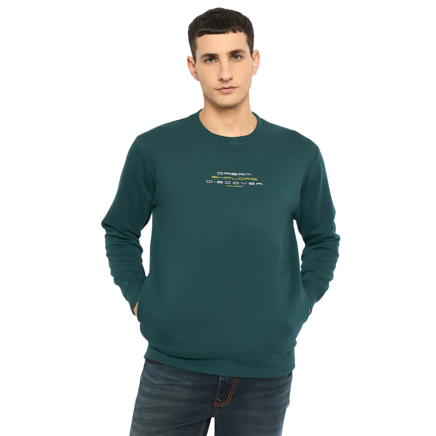 Duke Stardust Men Solid Sweatshirt (LF6451)