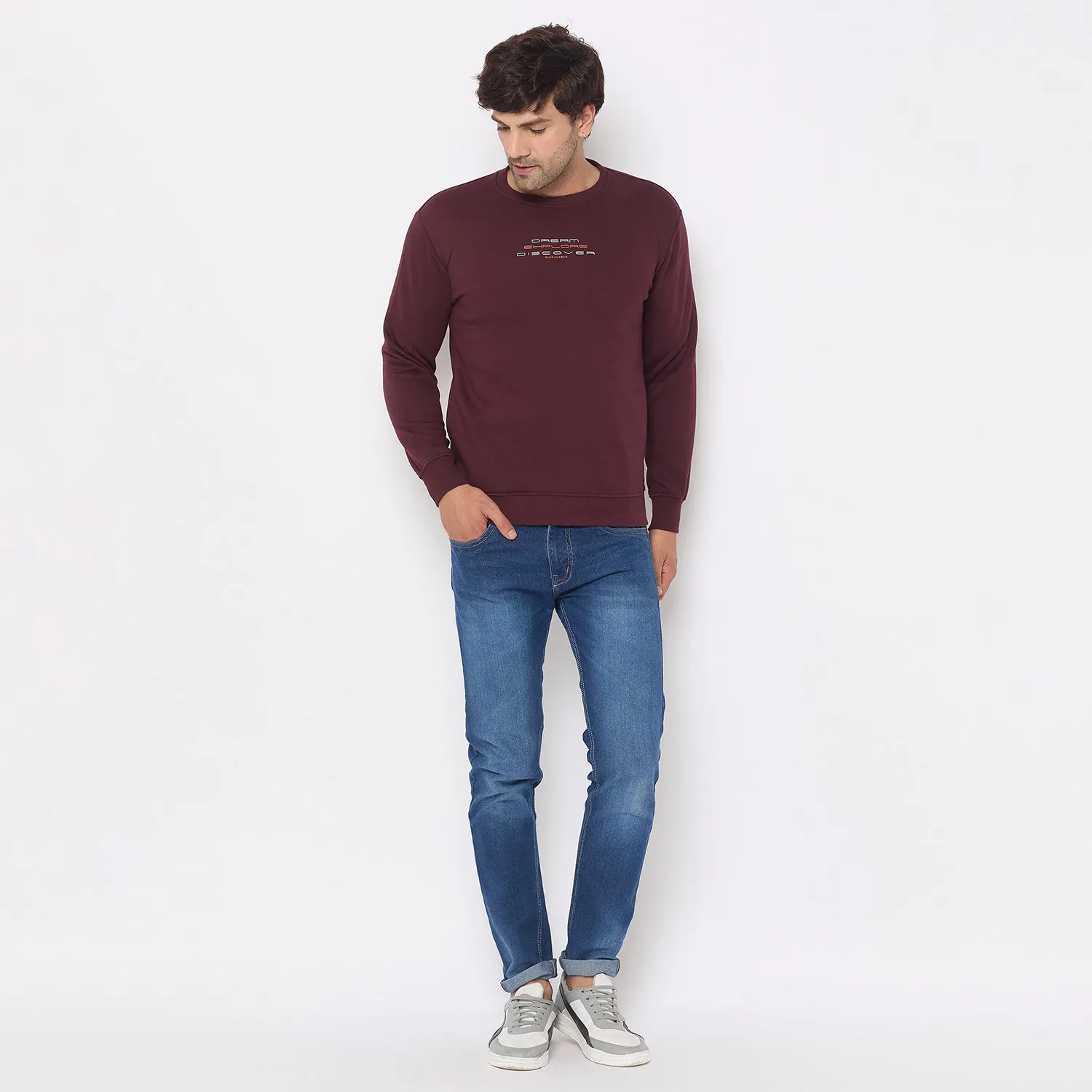Duke Stardust Men Solid Sweatshirt (LF6451)