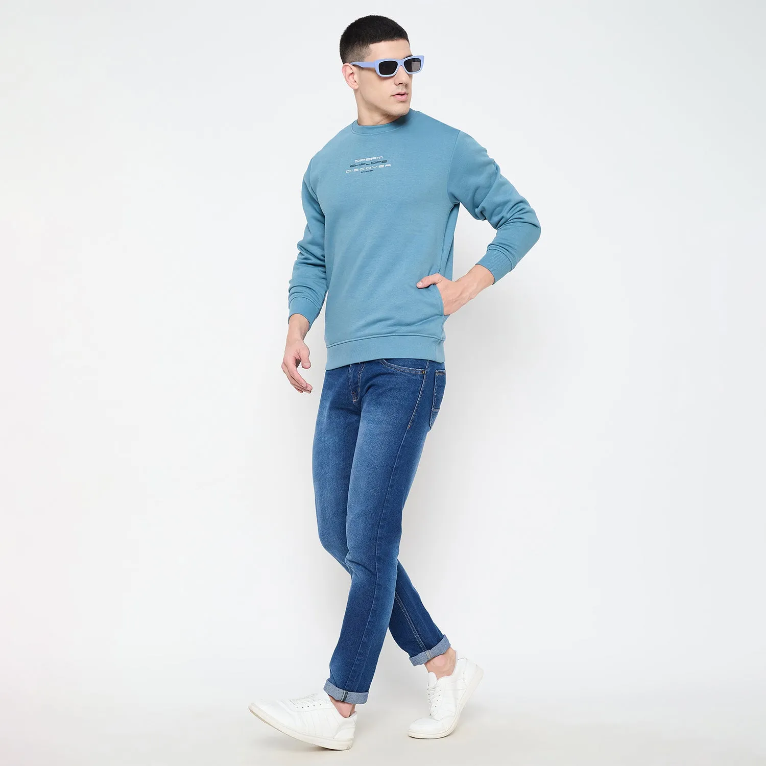 Duke Stardust Men Solid Sweatshirt (LF6451)