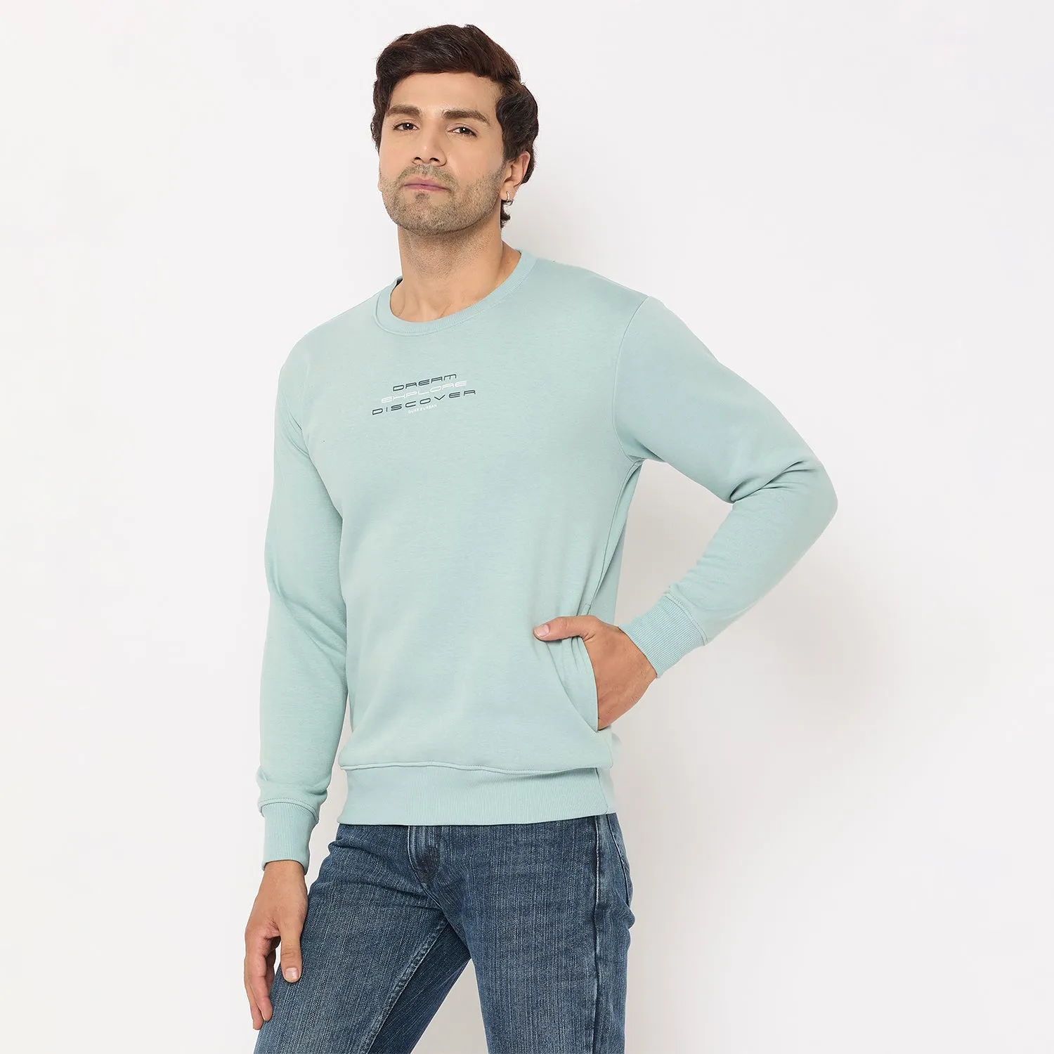 Duke Stardust Men Solid Sweatshirt (LF6451)