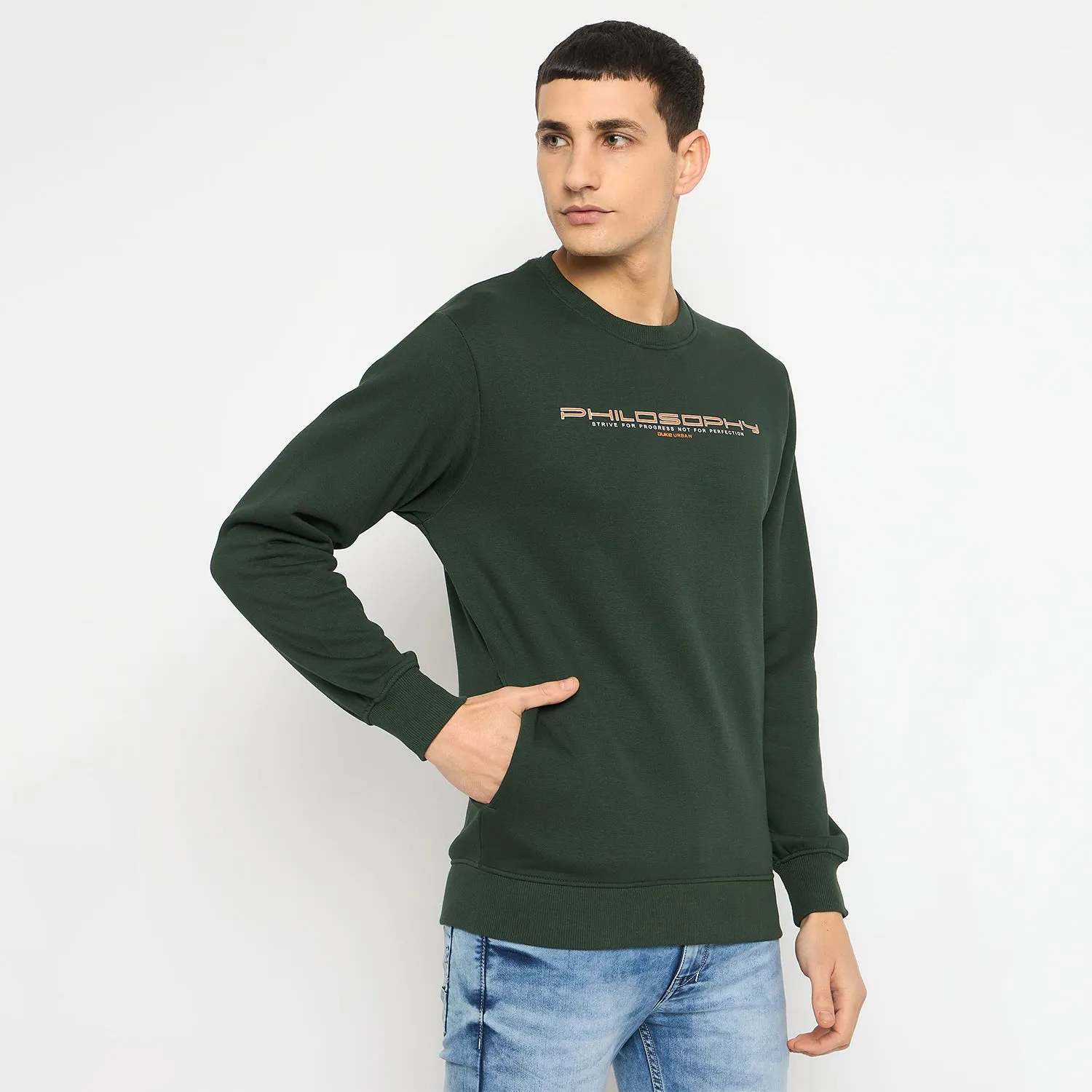 Duke Stardust Men Solid Sweatshirt (LF6451)