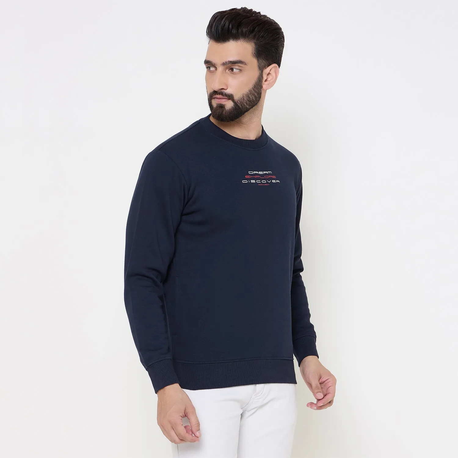 Duke Stardust Men Solid Sweatshirt (LF6451)