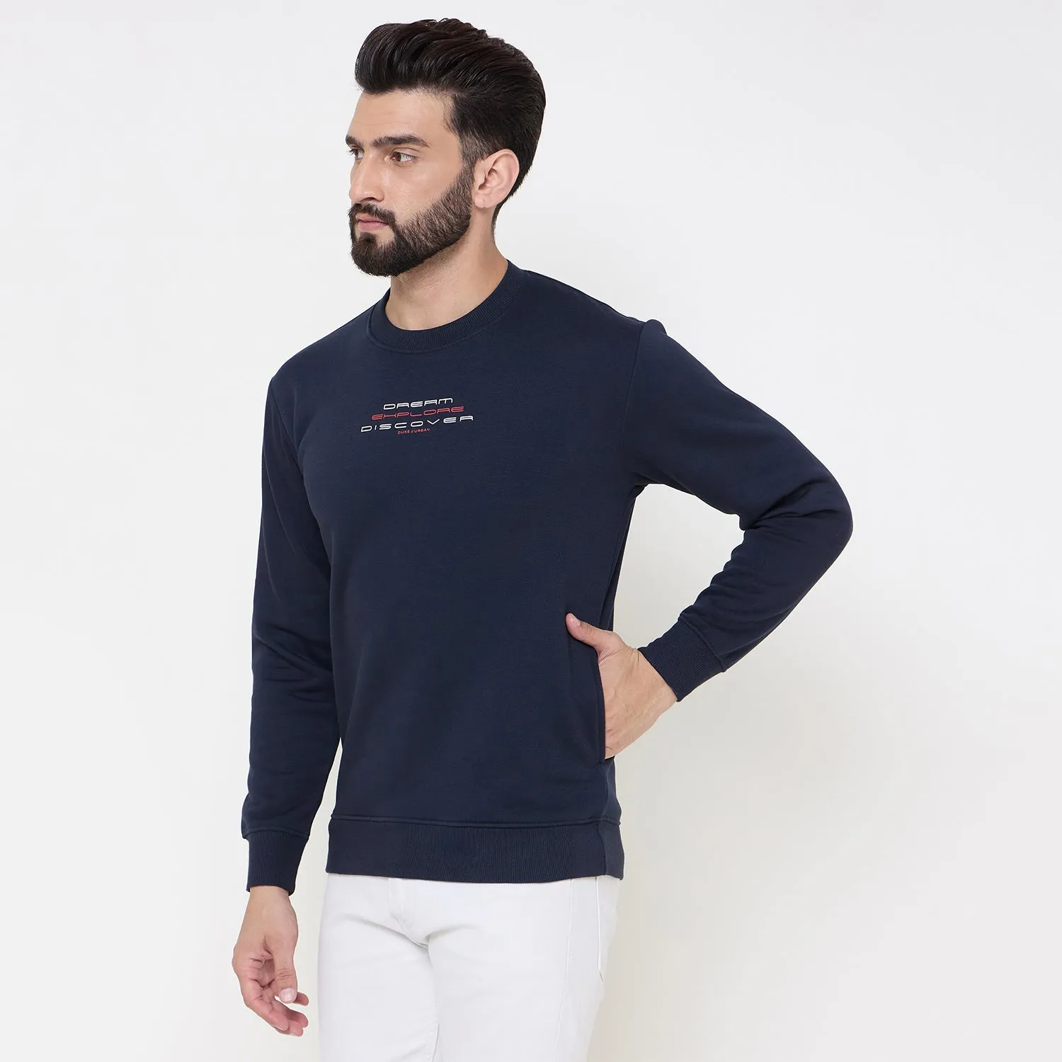 Duke Stardust Men Solid Sweatshirt (LF6451)