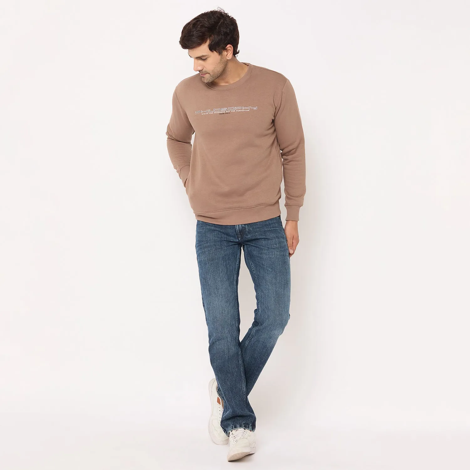 Duke Stardust Men Solid Sweatshirt (LF6451)