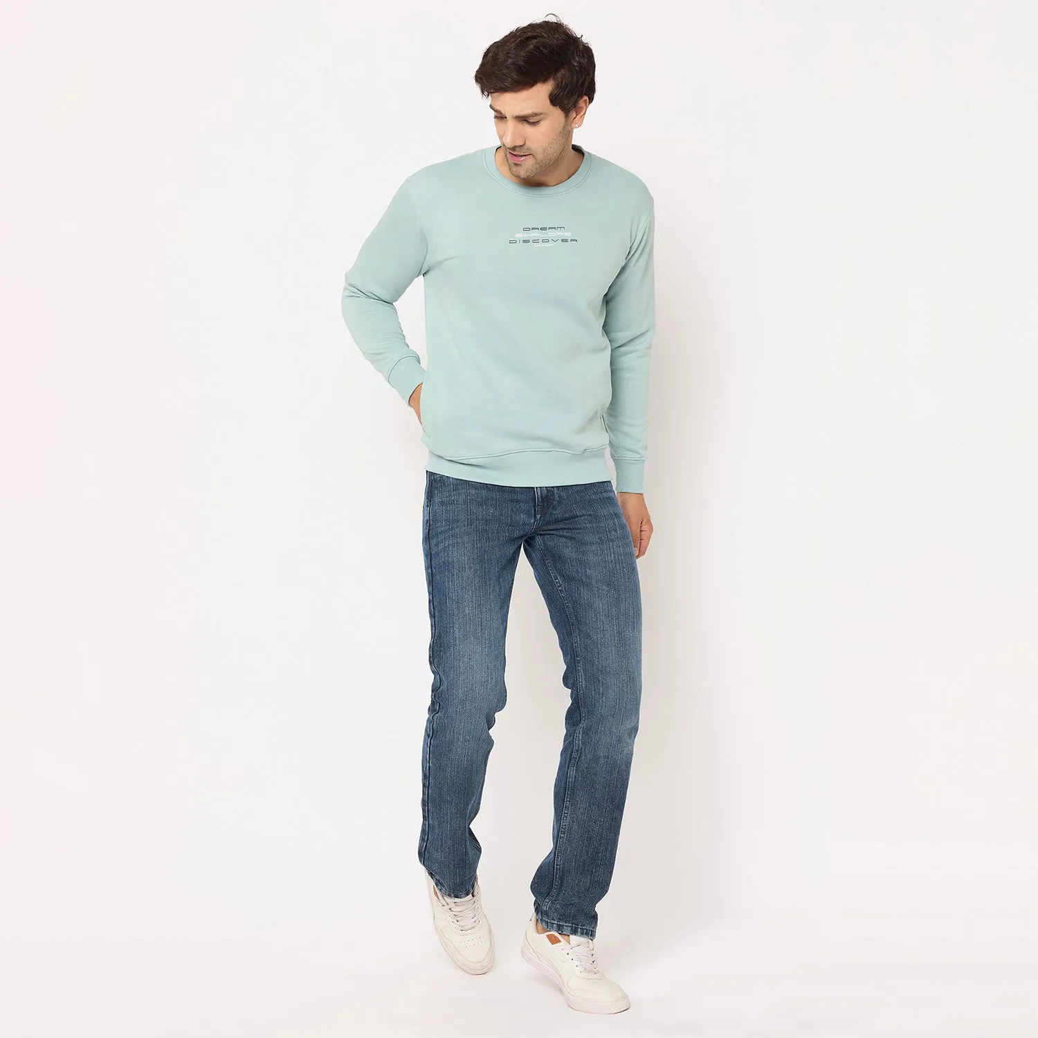 Duke Stardust Men Solid Sweatshirt (LF6451)