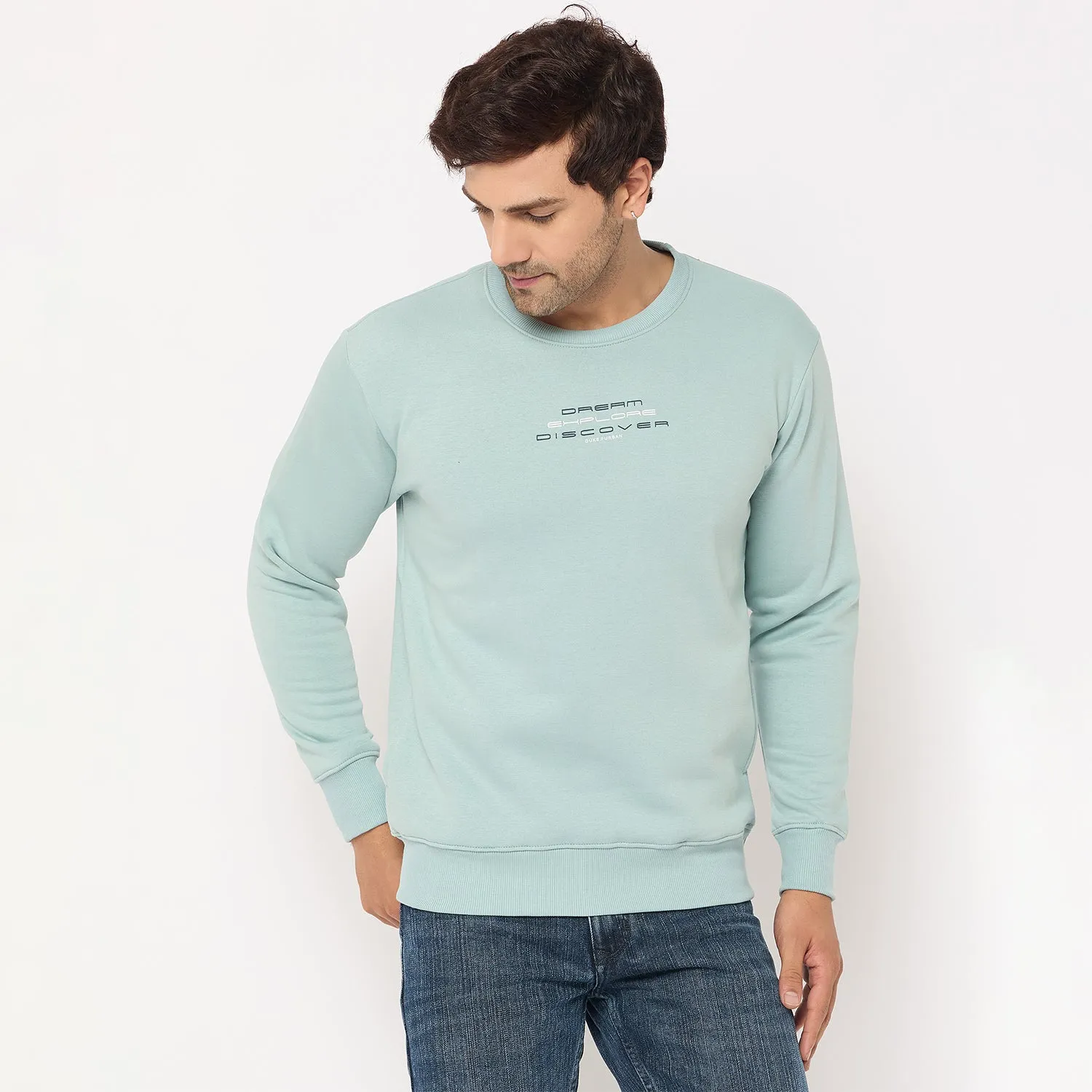 Duke Stardust Men Solid Sweatshirt (LF6451)