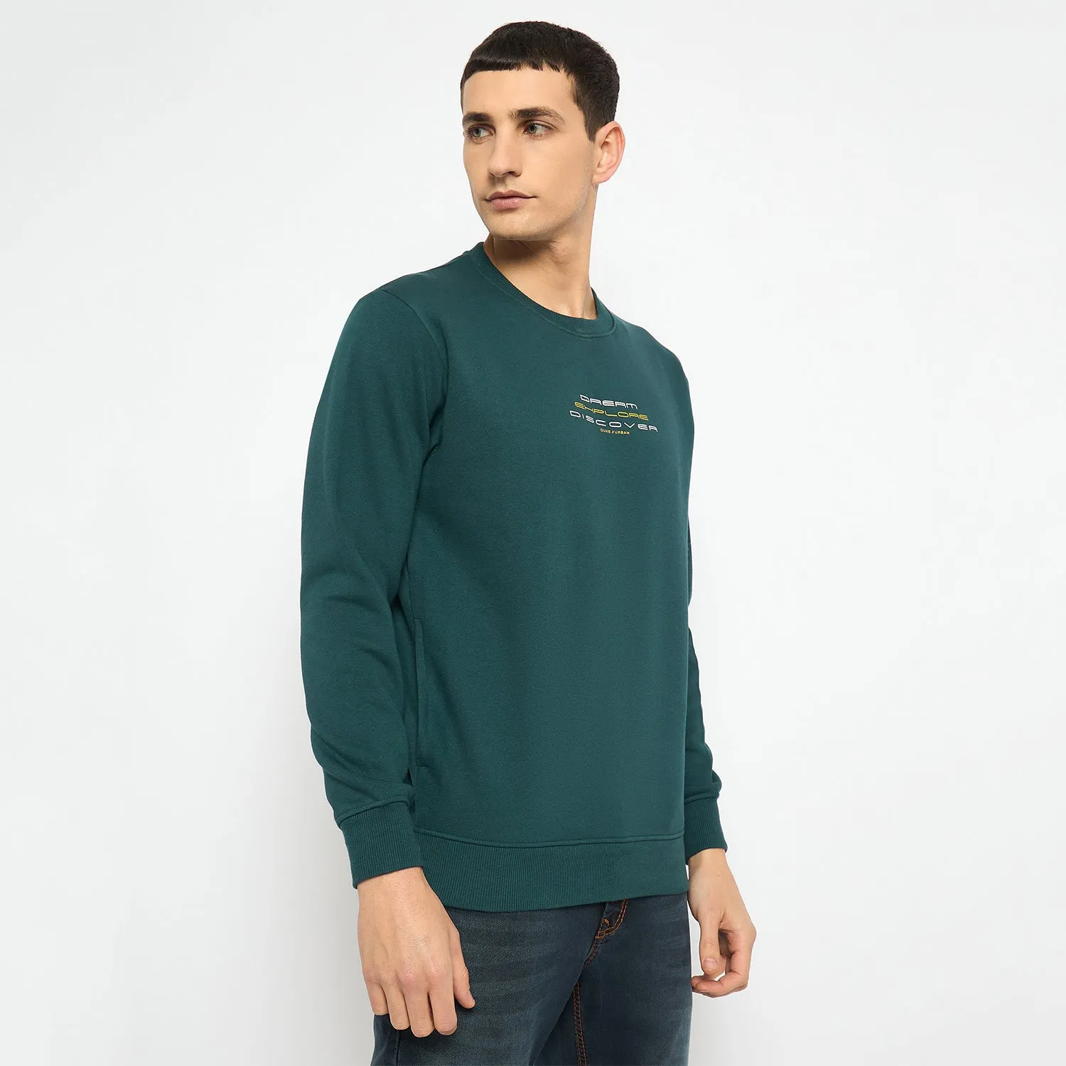 Duke Stardust Men Solid Sweatshirt (LF6451)