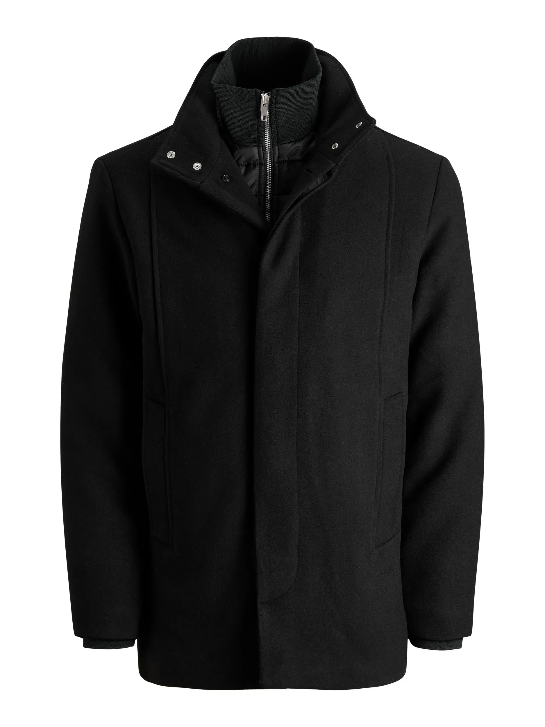 Dunham Black Wool Coat
