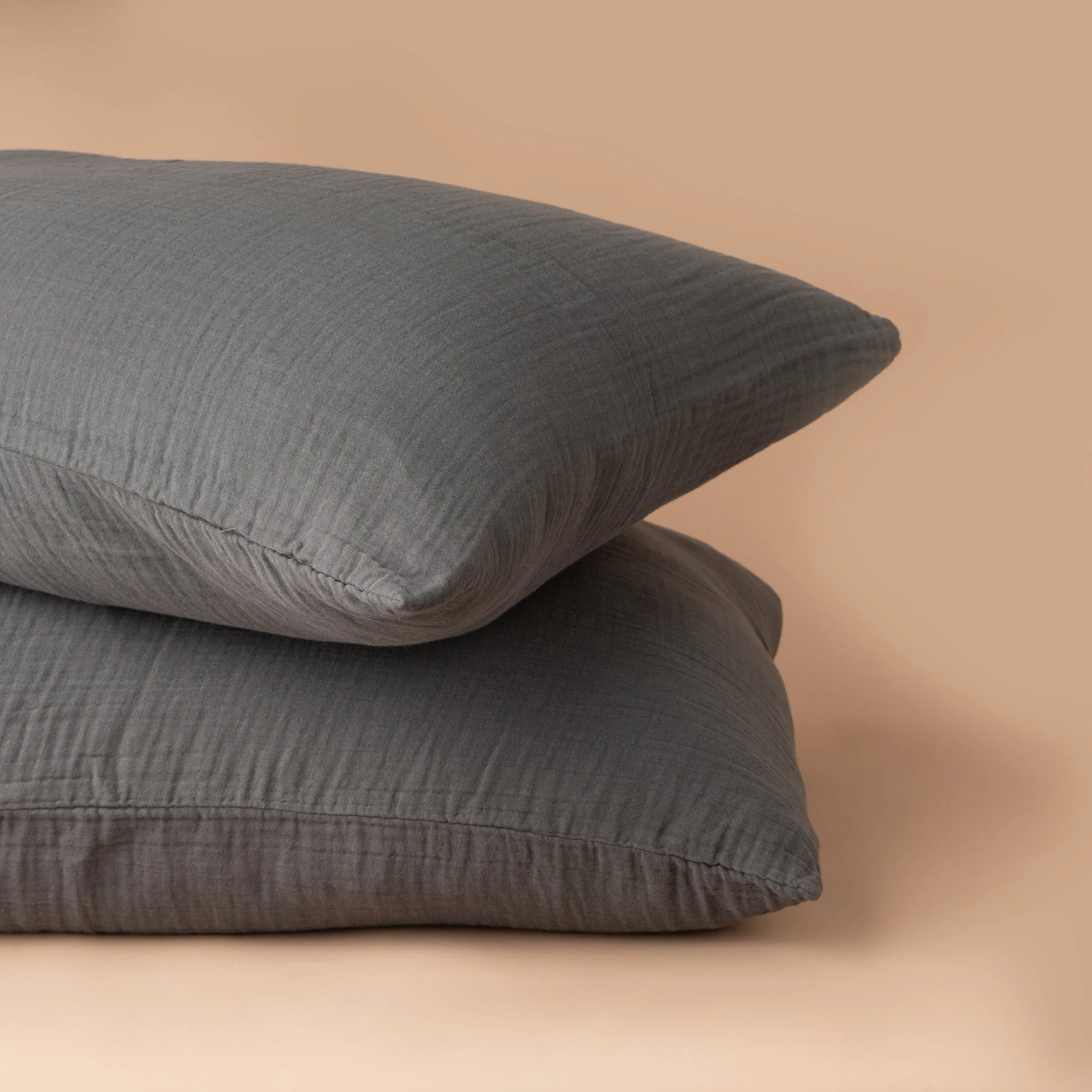 Enes Standard Pillowcases | Charcoal | Set of 2