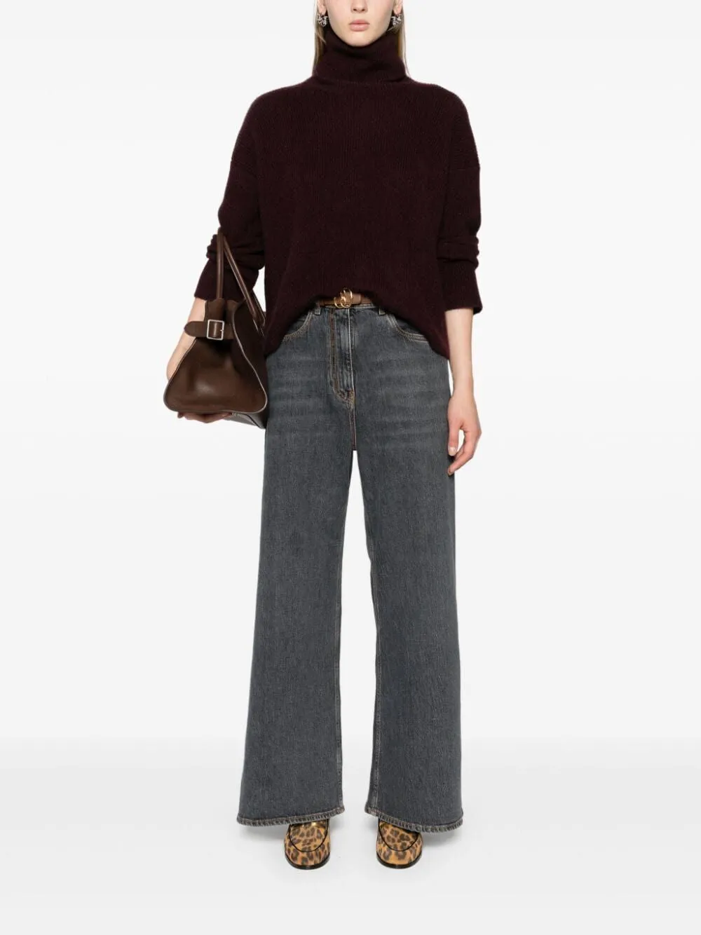 ETRO Chic Grey Cotton Denim Jeans
