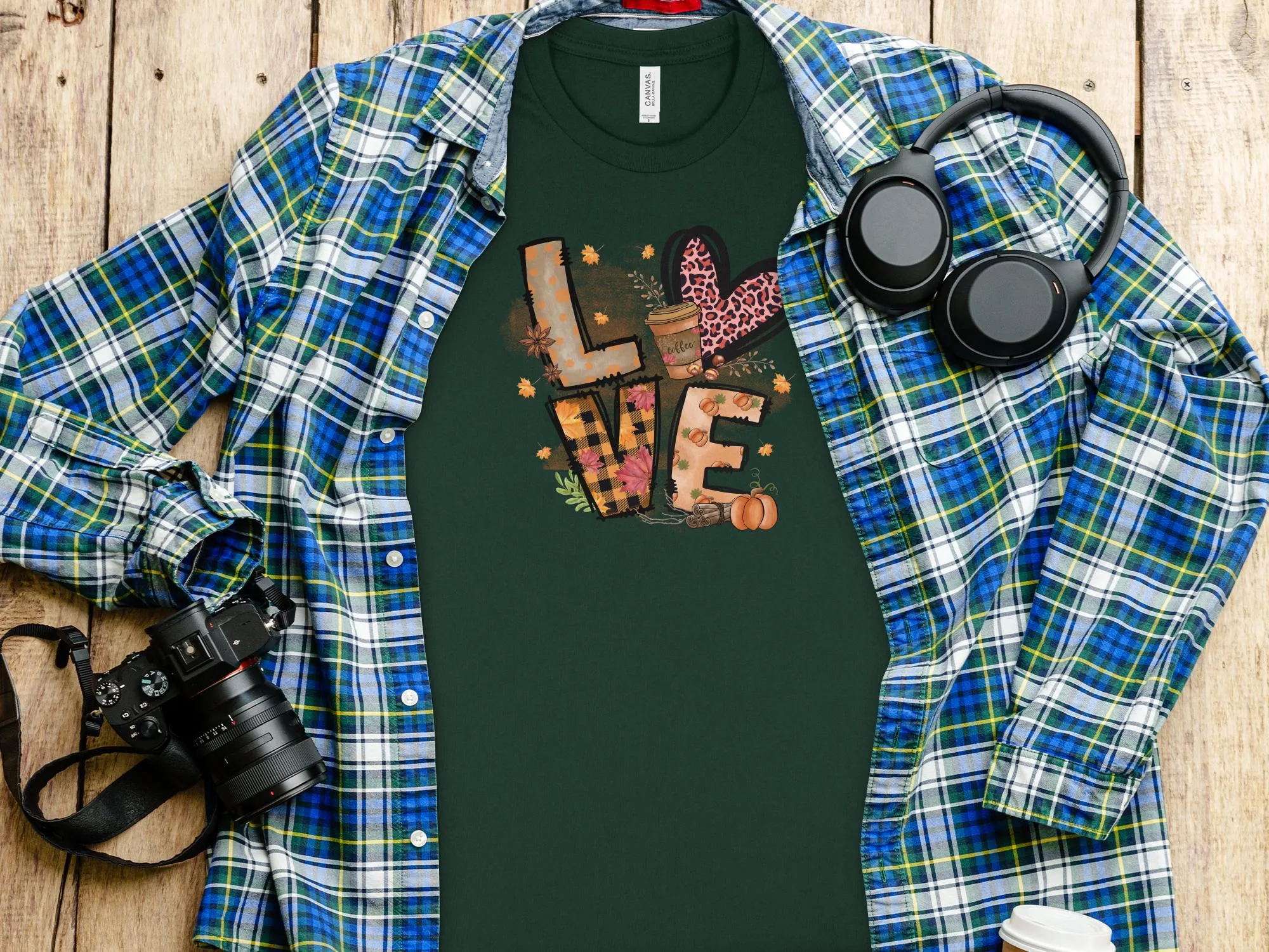 Fall Love Cheetah Shirt,Tank, Sweatshirt and Matching Family Shirts. Perfect for a Fall, Autumn or Thanksgiving Gift