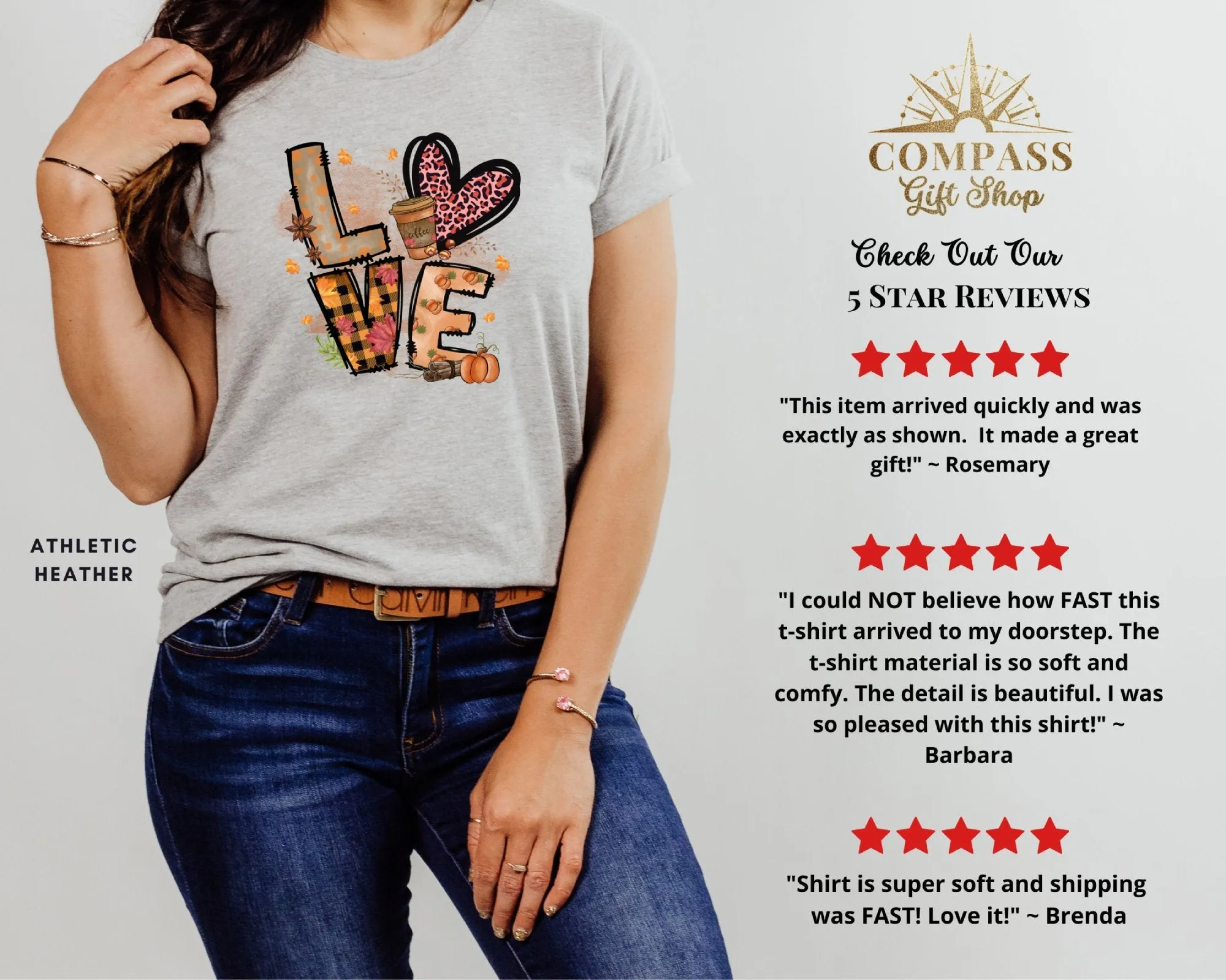Fall Love Cheetah Shirt,Tank, Sweatshirt and Matching Family Shirts. Perfect for a Fall, Autumn or Thanksgiving Gift