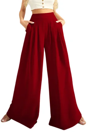 FAM-FAM High Waist Wide Leg Pants