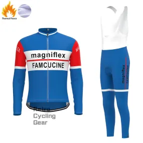 Famcucine Fleece Retro Cycling Kits