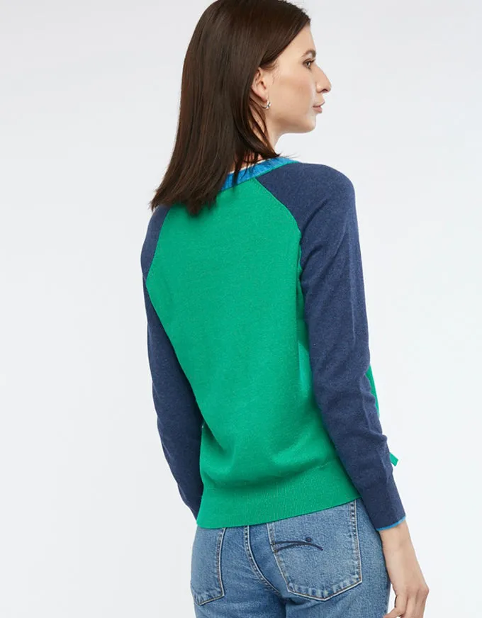 Fashion V Neck Emerald