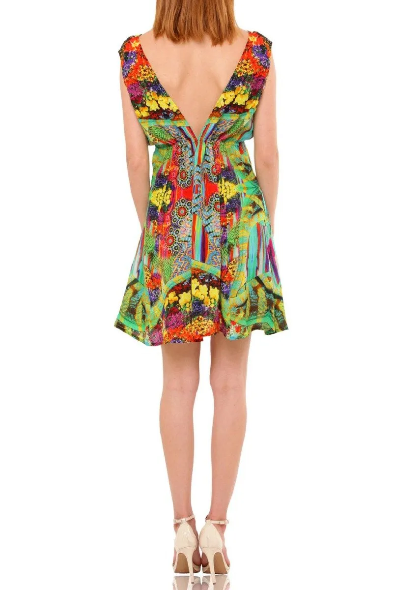 Floral Print Short Dress