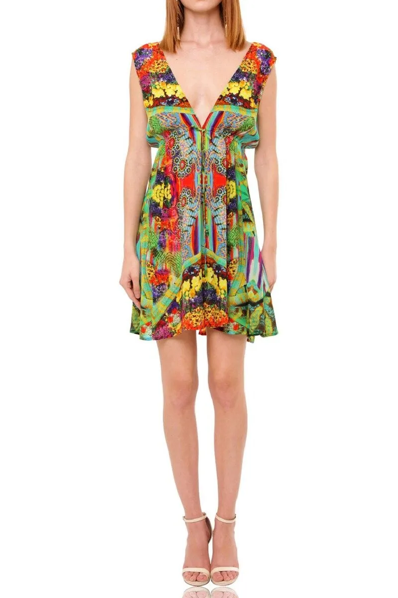 Floral Print Short Dress
