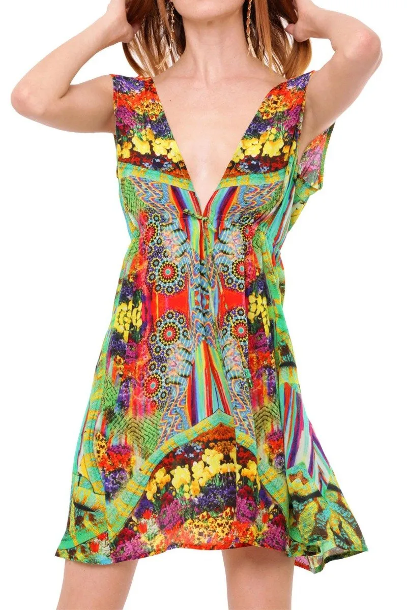 Floral Print Short Dress