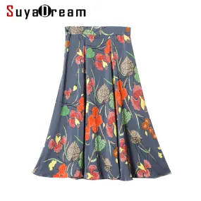 Floral Printed Knee Length Skirts