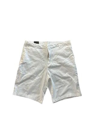Galaxy By Harvic Mens Slim Fit Chino Shorts 34 White Solid Stretch