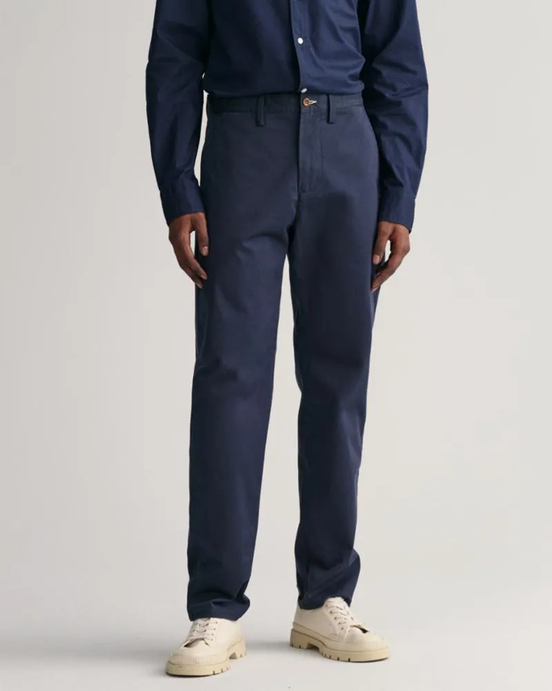 Gant Apparel Mens REGULAR TWILL CHINOS 410/MARINE