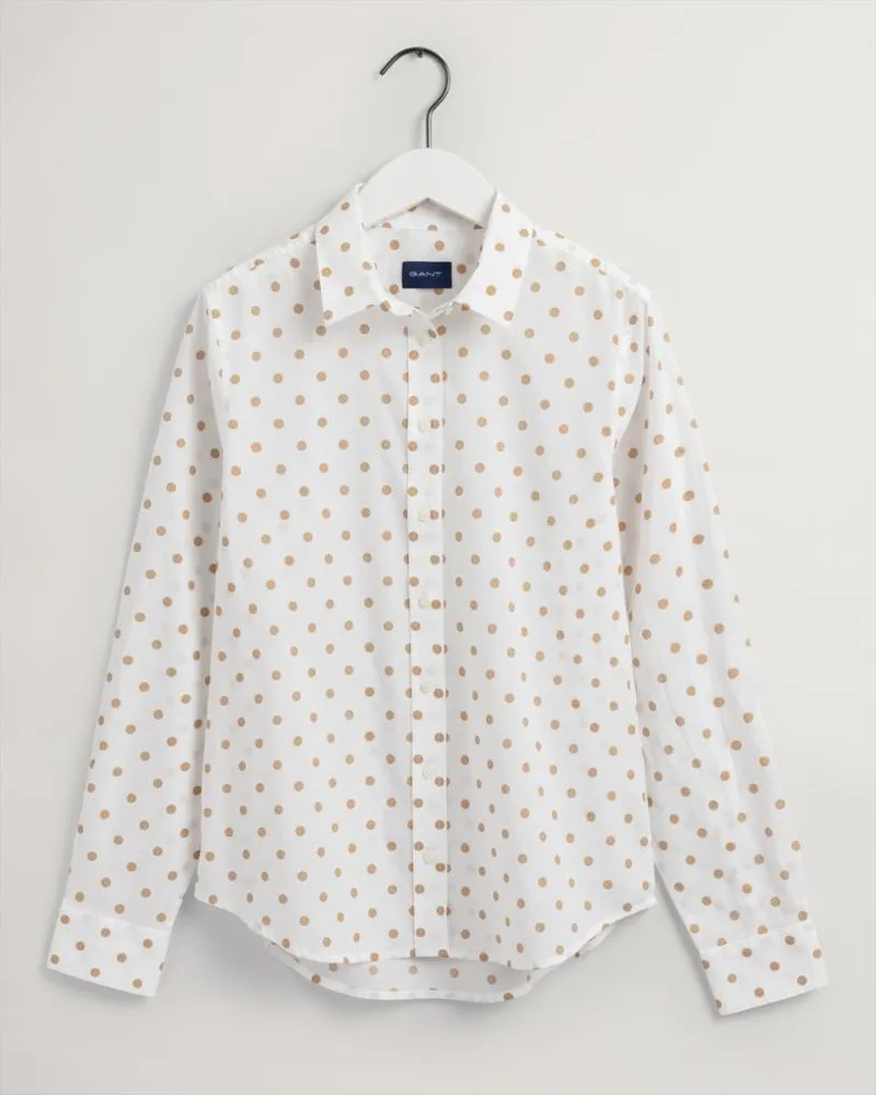 Gant Apparel Womens REG DOT SHIRT 113/EGGSHELL