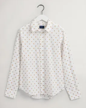 Gant Apparel Womens REG DOT SHIRT 113/EGGSHELL
