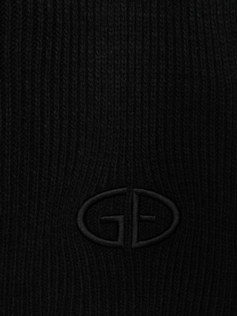 Goldbergh - chunky-knit embroidered logo scarf