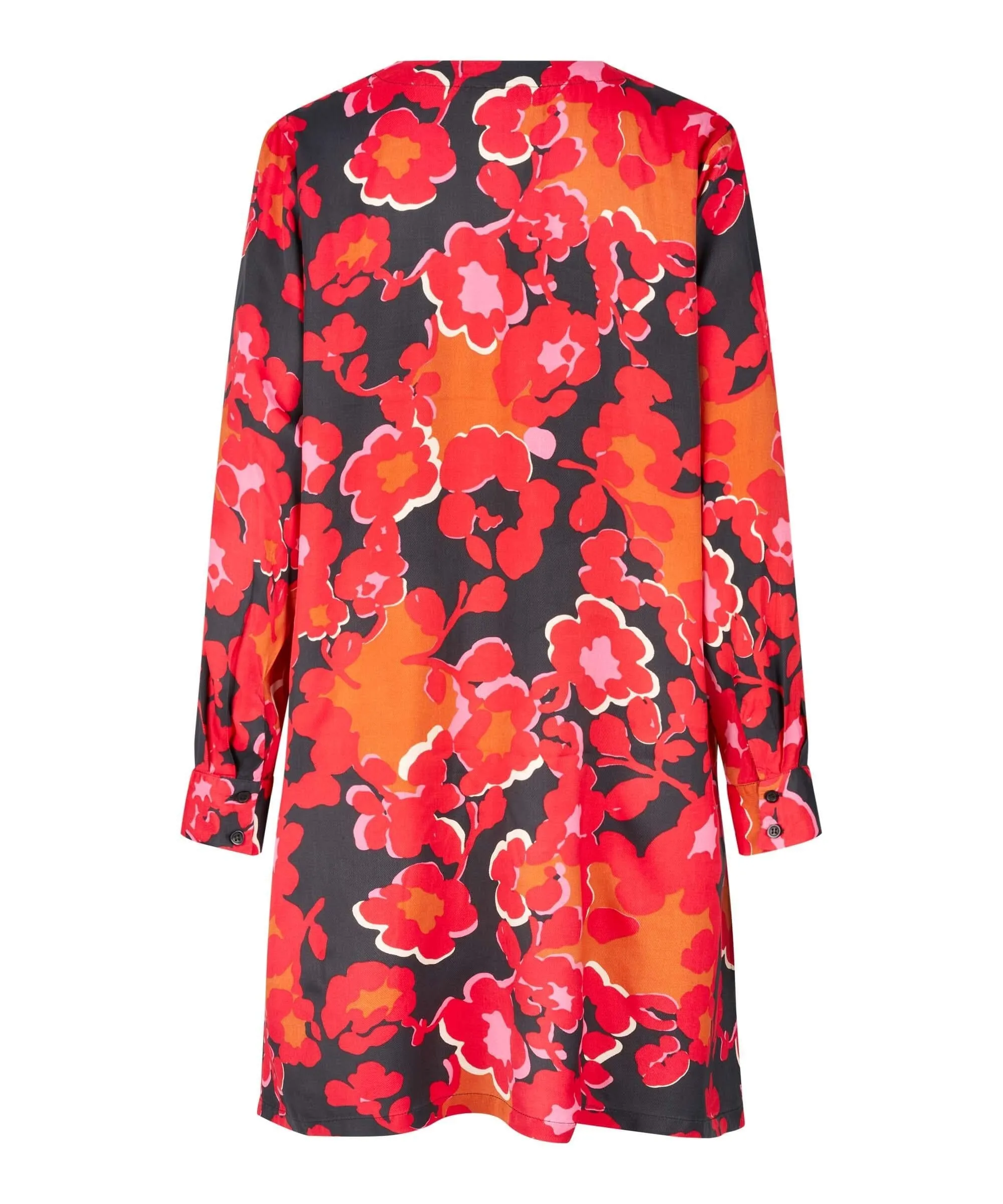 Graviso Long sleeve Tunic in Tango Red