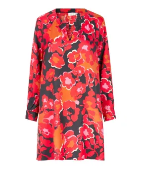 Graviso Long sleeve Tunic in Tango Red
