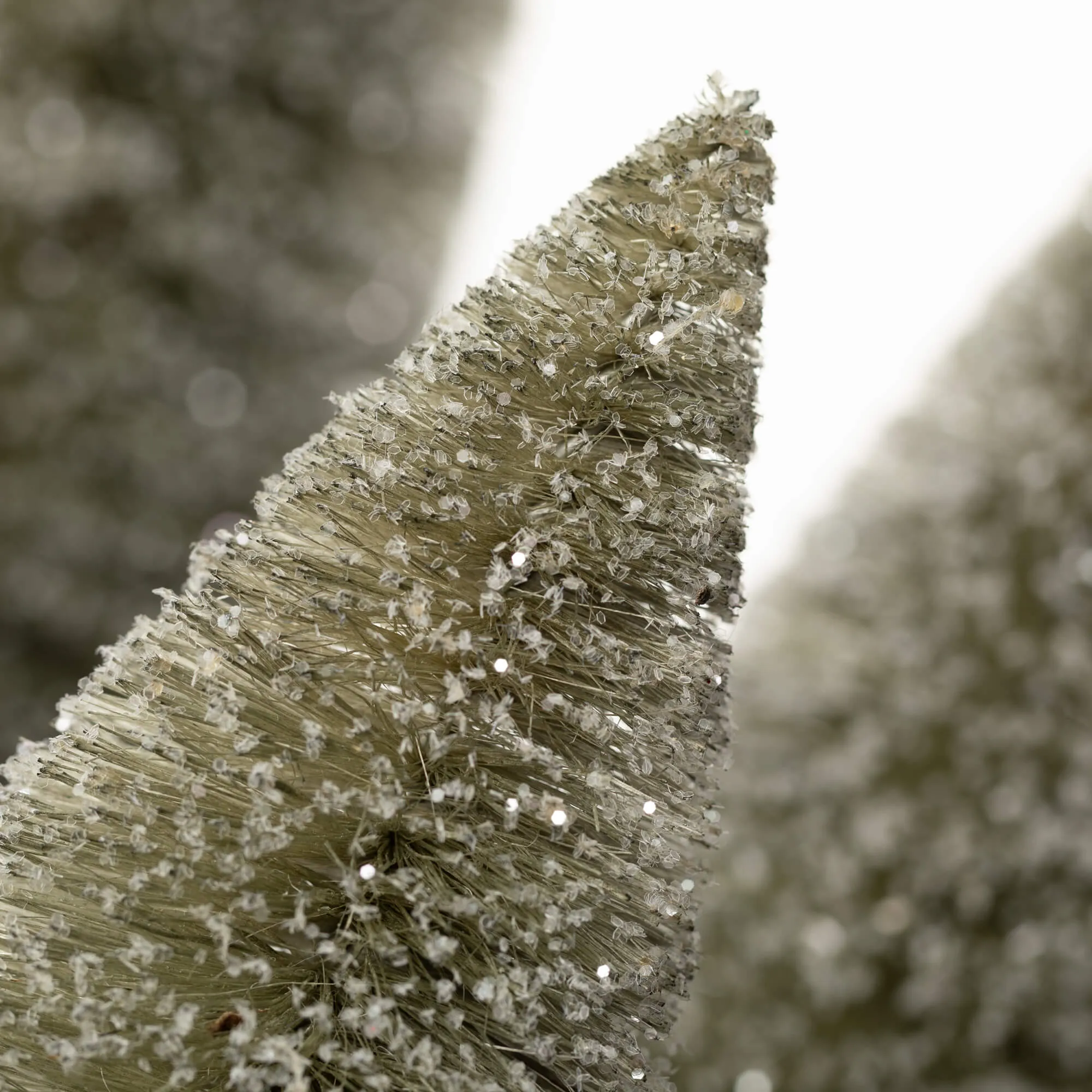 Gray Bottle Brush Tree Set 3