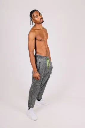 Grey Glitter Cargo Jogger