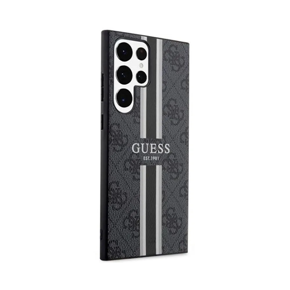 Guess Mobile Phone Case S23 Ultra S918 Black / Black Hardcase 4G Printed Stripe