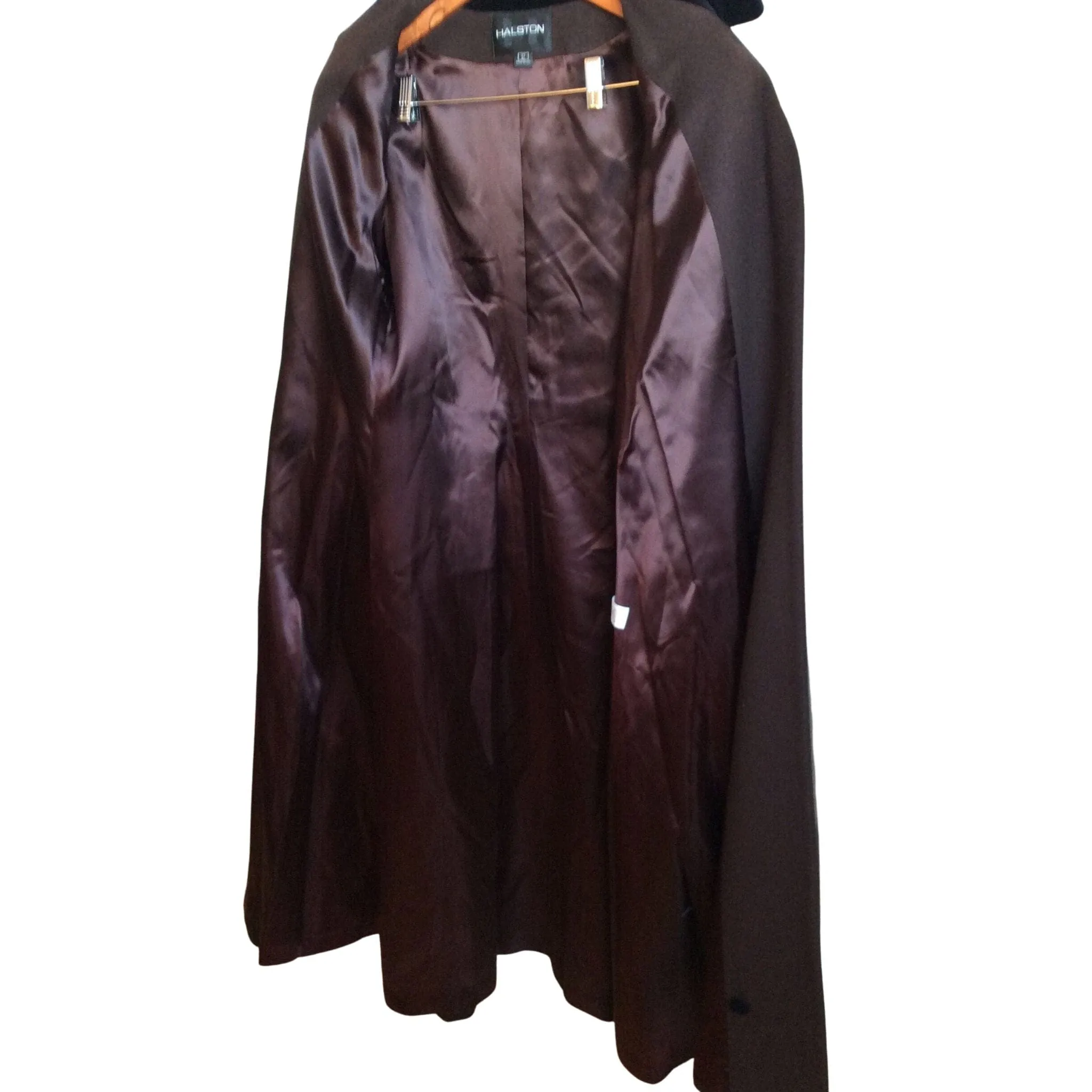 Halston Maxi Wool Coat