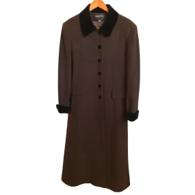 Halston Maxi Wool Coat