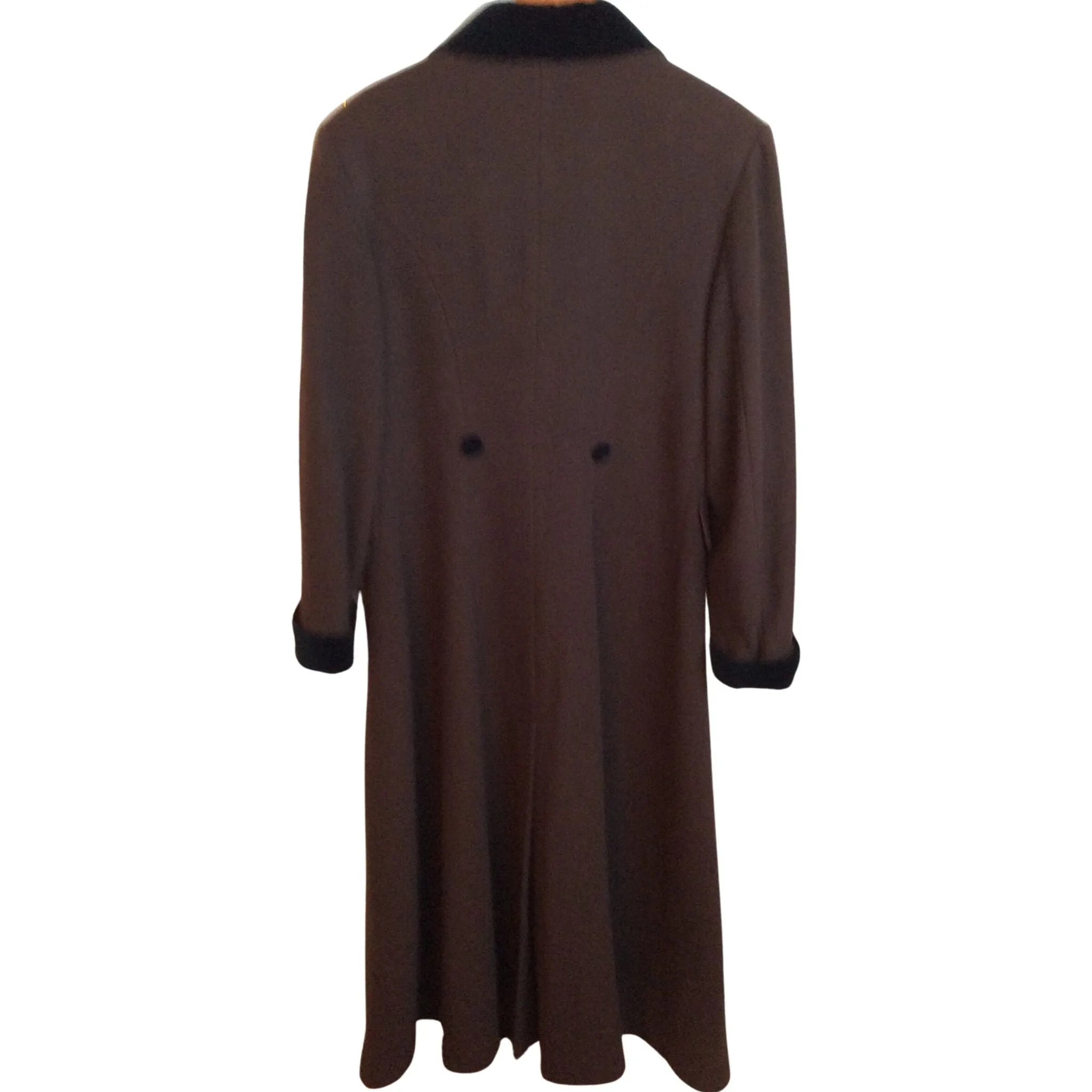 Halston Maxi Wool Coat