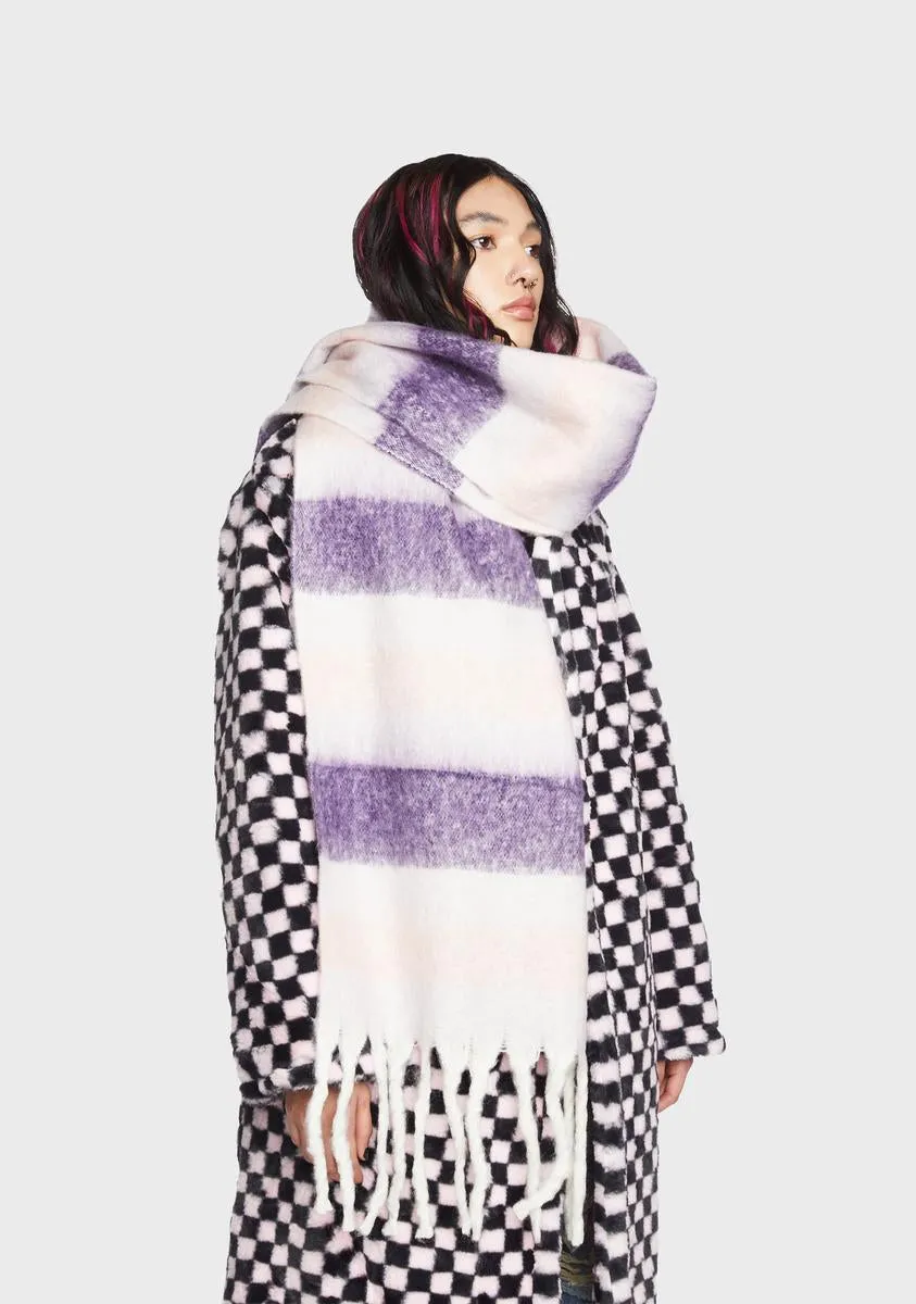 Hibernation Station Striped Scarf
